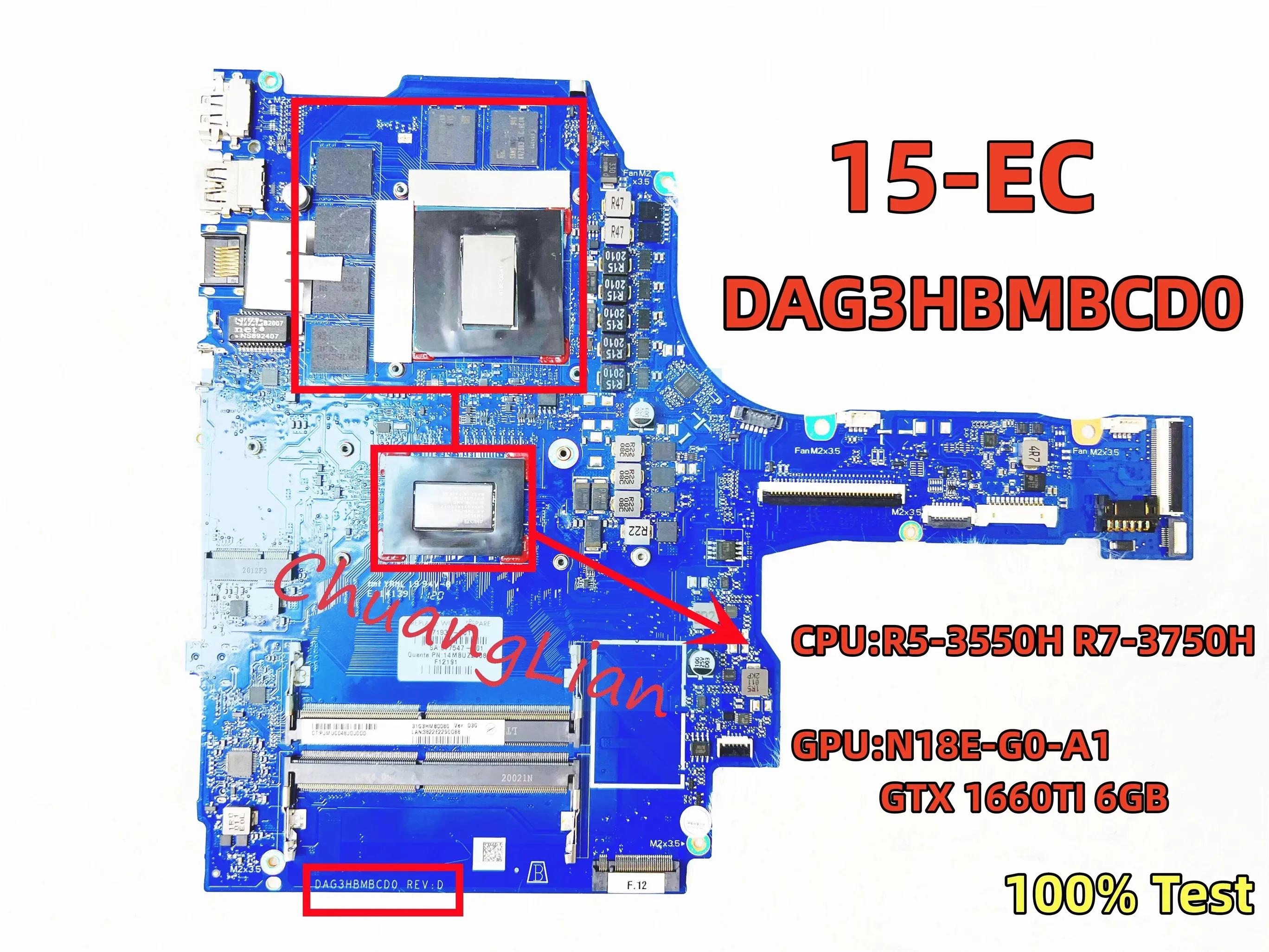 HP ĺ 15-EC Ʈ , DAG3HBMBCD0, R5-3550H/R7-3750H AMD N18E-G0-A1 GTX1660TI 6G GPU DDR4 100% ׽Ʈ Ϸ